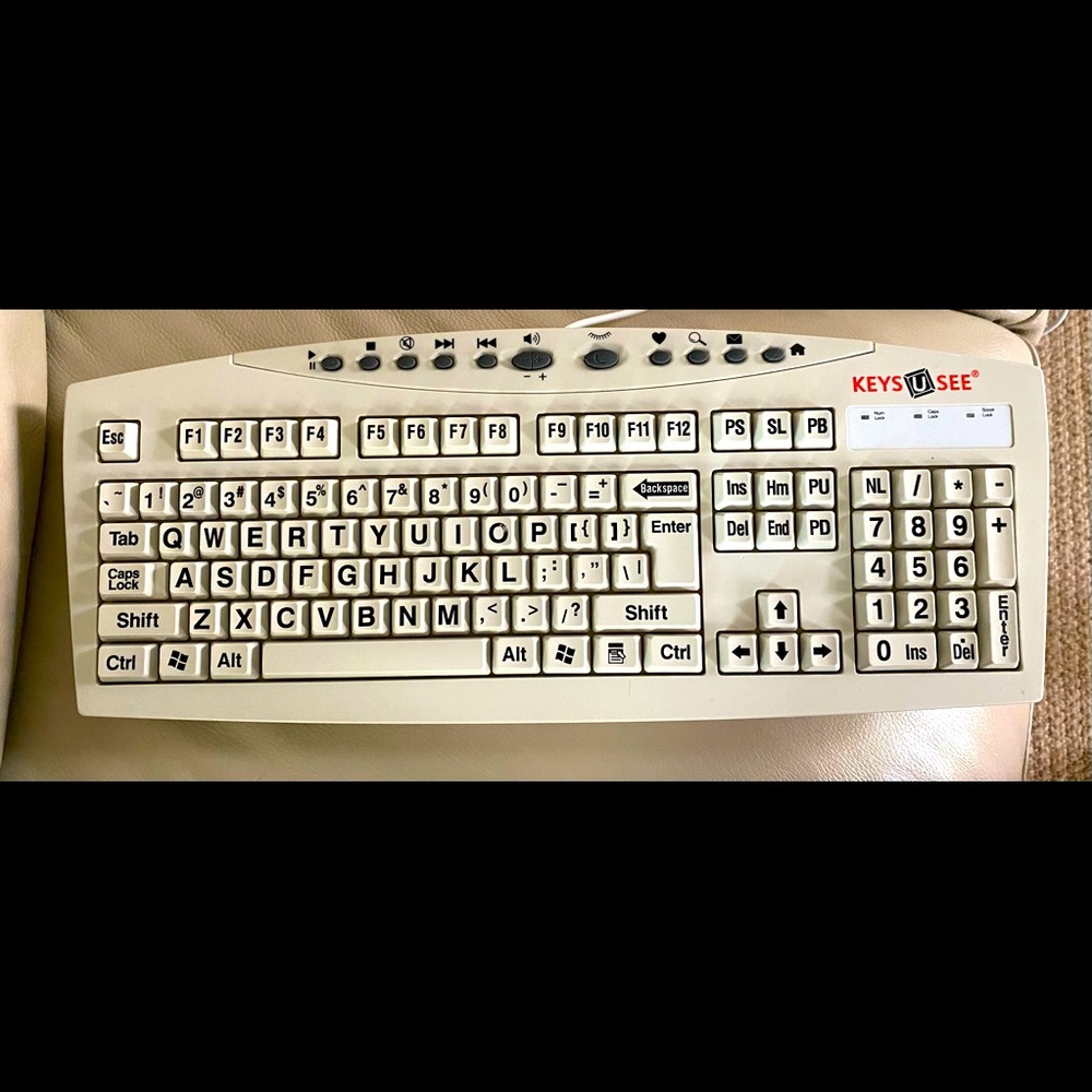 Keys-U-See USB large print keyboard